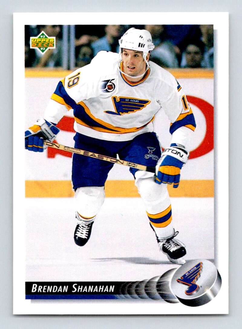 1992-93 Upper Deck Hockey #122 Brendan Shanahan St. Louis Blues Image 1
