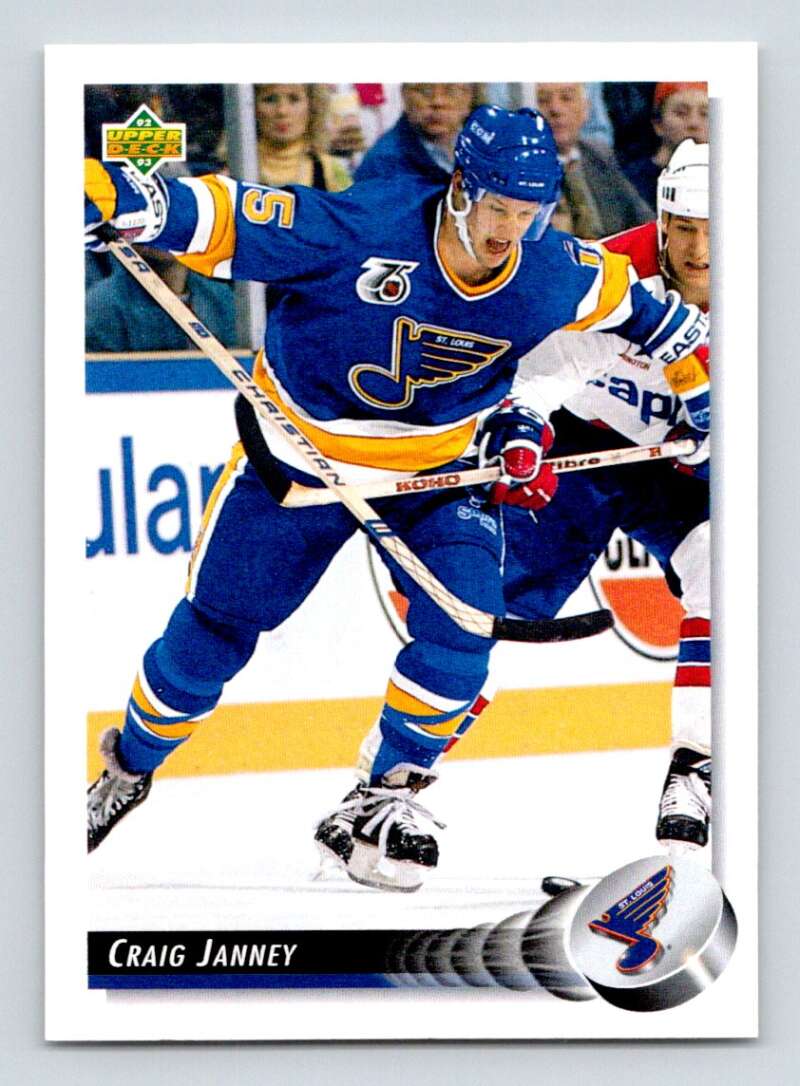 1992-93 Upper Deck Hockey #125 Craig Janney St. Louis Blues Image 1