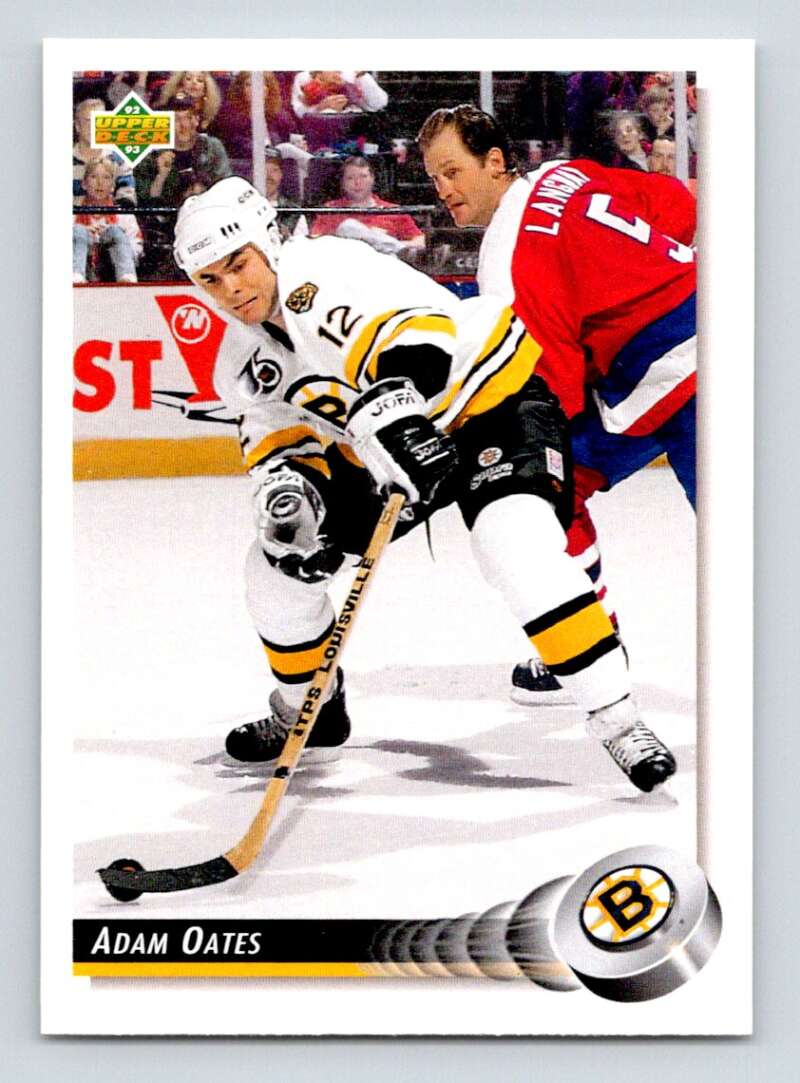 1992-93 Upper Deck Hockey #133 Adam Oates Boston Bruins Image 1