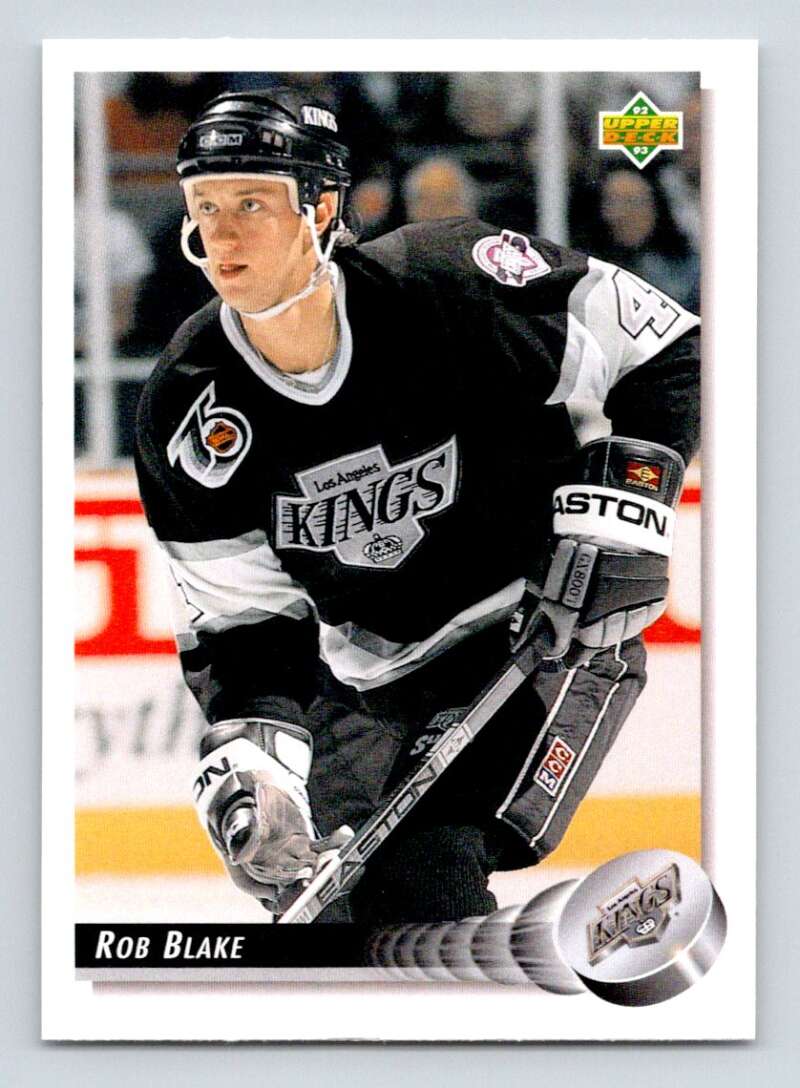 1992-93 Upper Deck Hockey #140 Rob Blake Los Angeles Kings Image 1