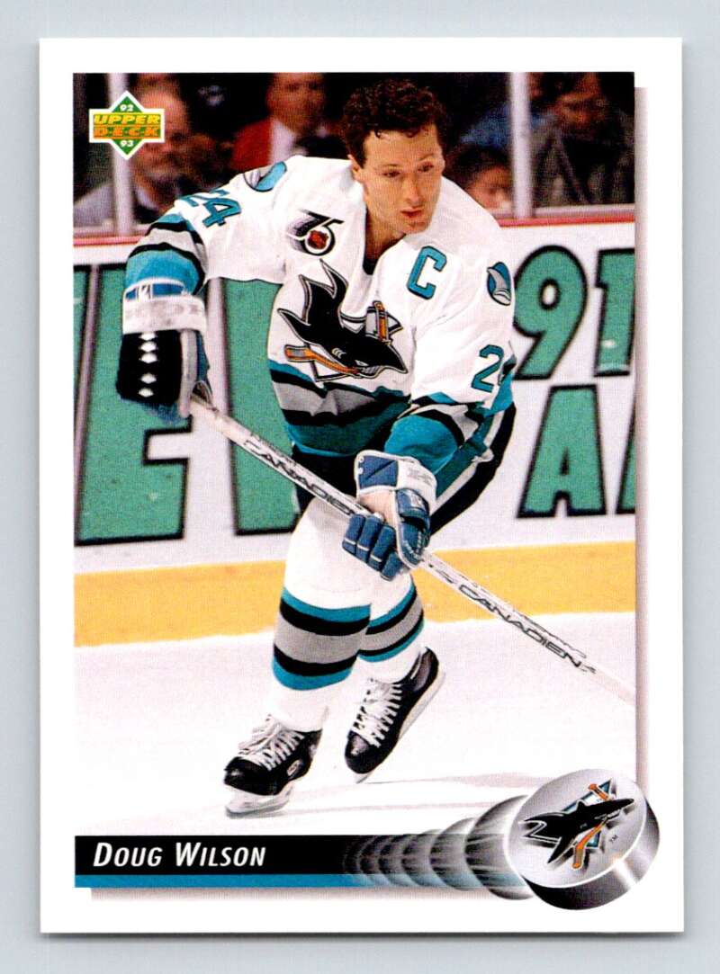 1992-93 Upper Deck Hockey #150 Doug Wilson San Jose Sharks Image 1