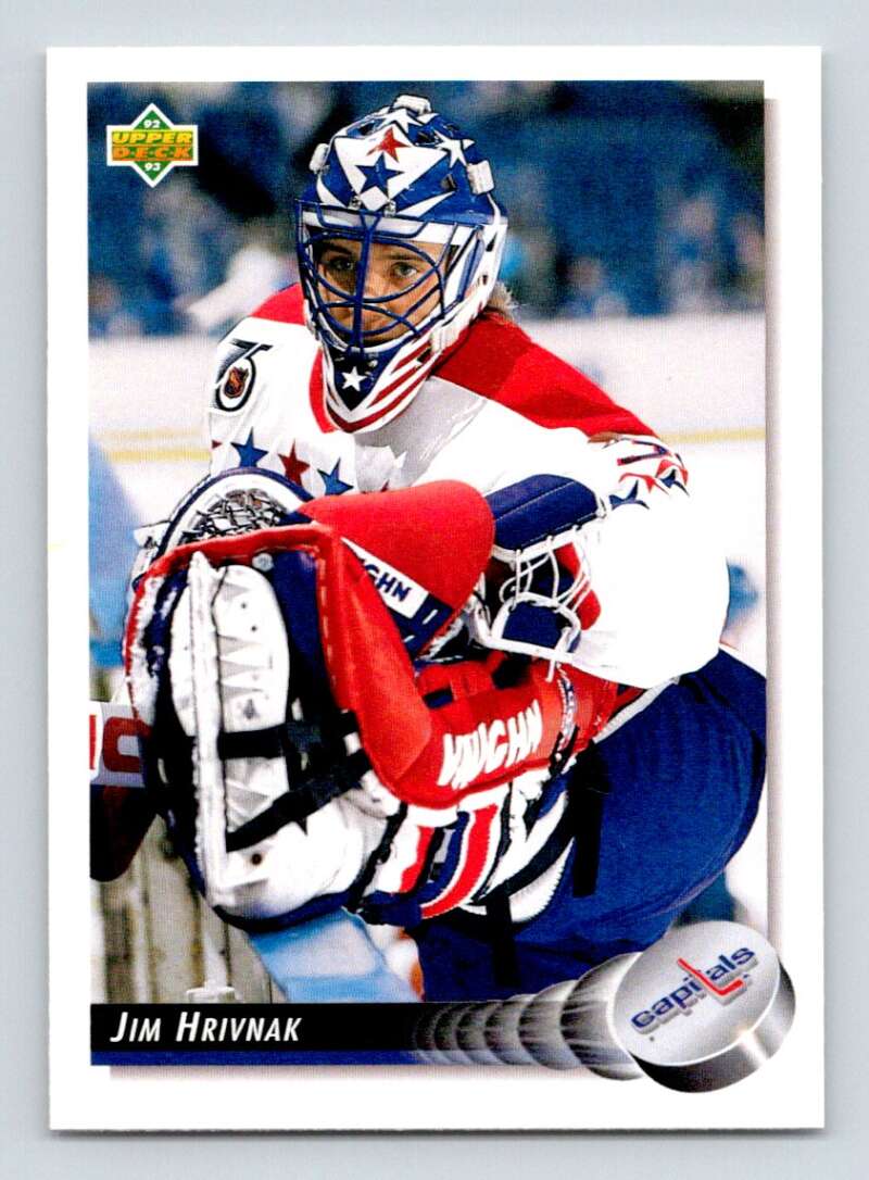 1992-93 Upper Deck Hockey #151 Jim Hrivnak Washington Capitals Image 1