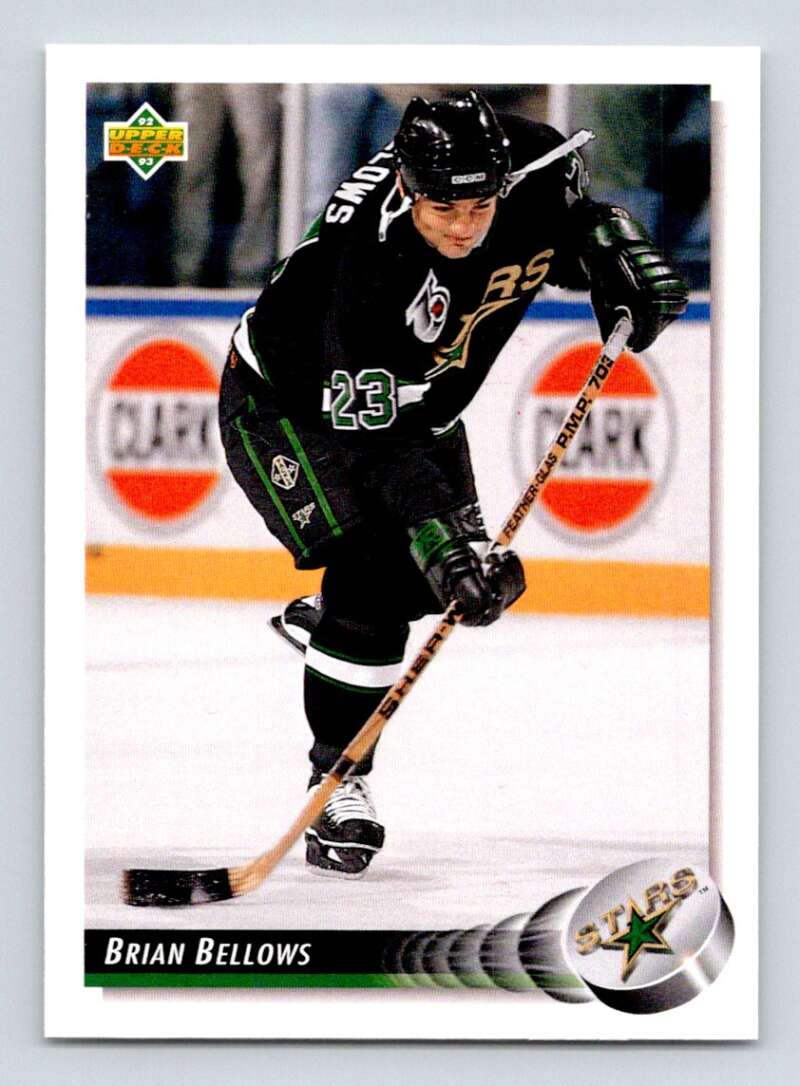1992-93 Upper Deck Hockey #172 Brian Bellows Minnesota North Stars Image 1