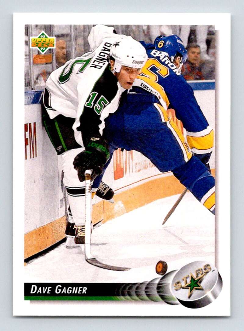 1992-93 Upper Deck Hockey #174 Dave Gagner Minnesota North Stars Image 1