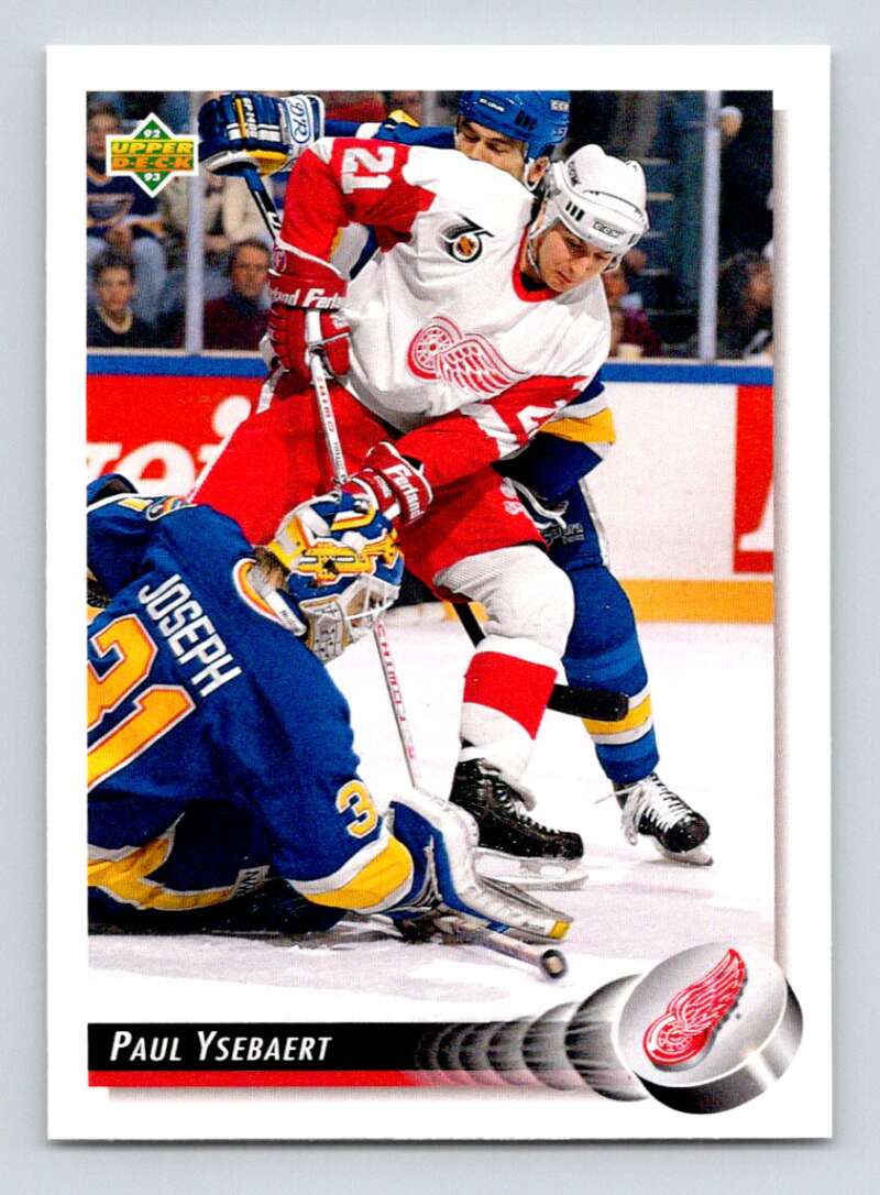 1992-93 Upper Deck Hockey #176 Paul Ysebaert Detroit Red Wings Image 1