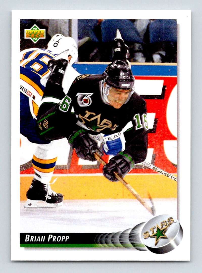 1992-93 Upper Deck Hockey #177 Brian Propp Minnesota North Stars Image 1