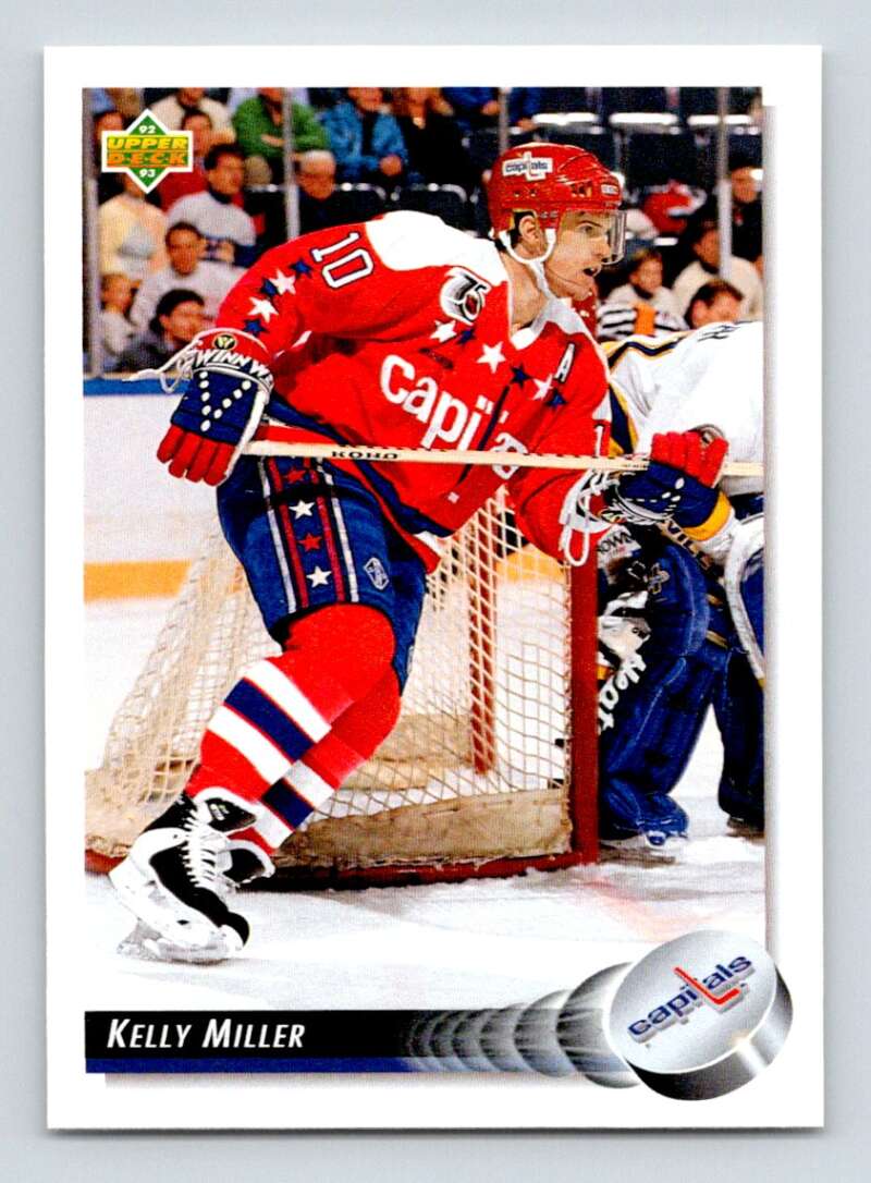 1992-93 Upper Deck Hockey #179 Kelly Miller Washington Capitals Image 1