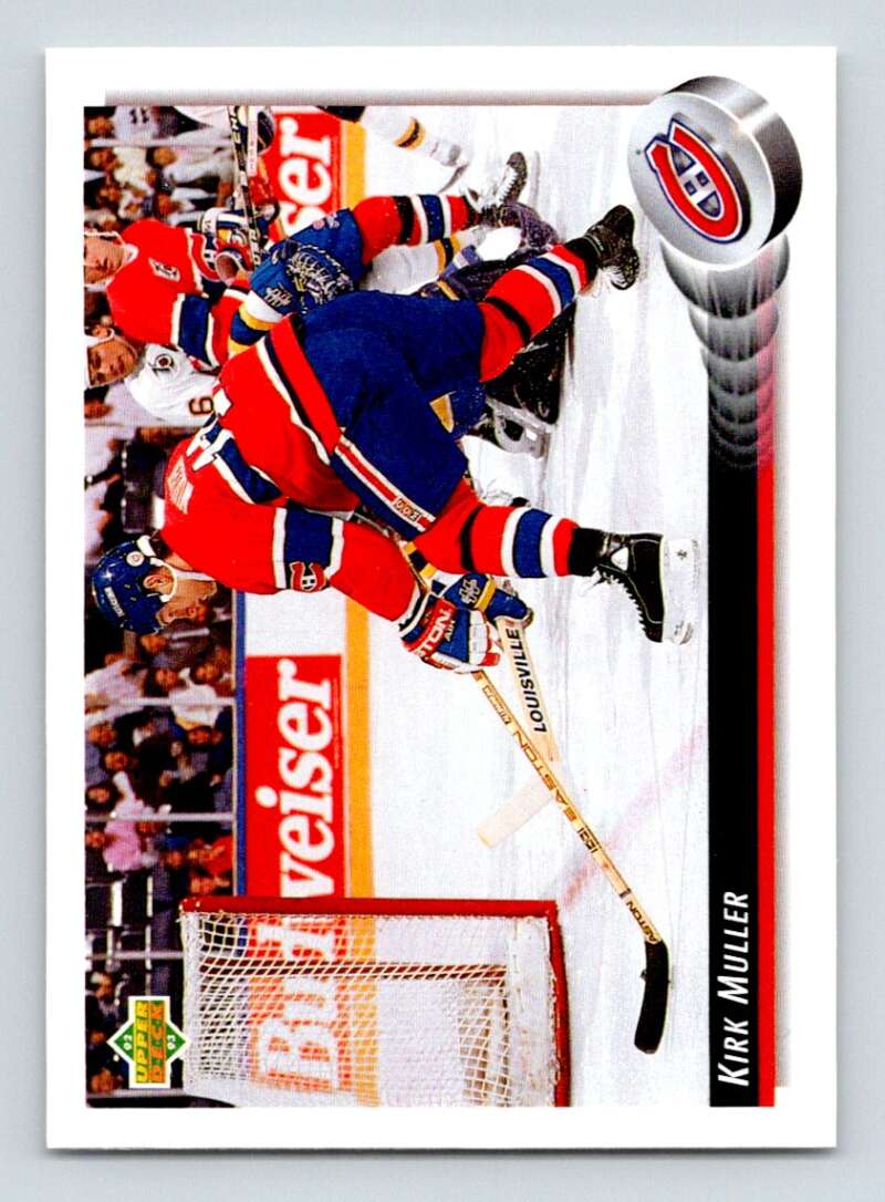 1992-93 Upper Deck Hockey #180 Kirk Muller Montreal Canadiens Image 1