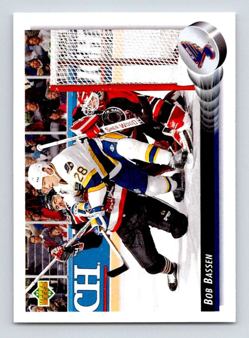 1992-93 Upper Deck Hockey #181 Bob Bassen St. Louis Blues Image 1