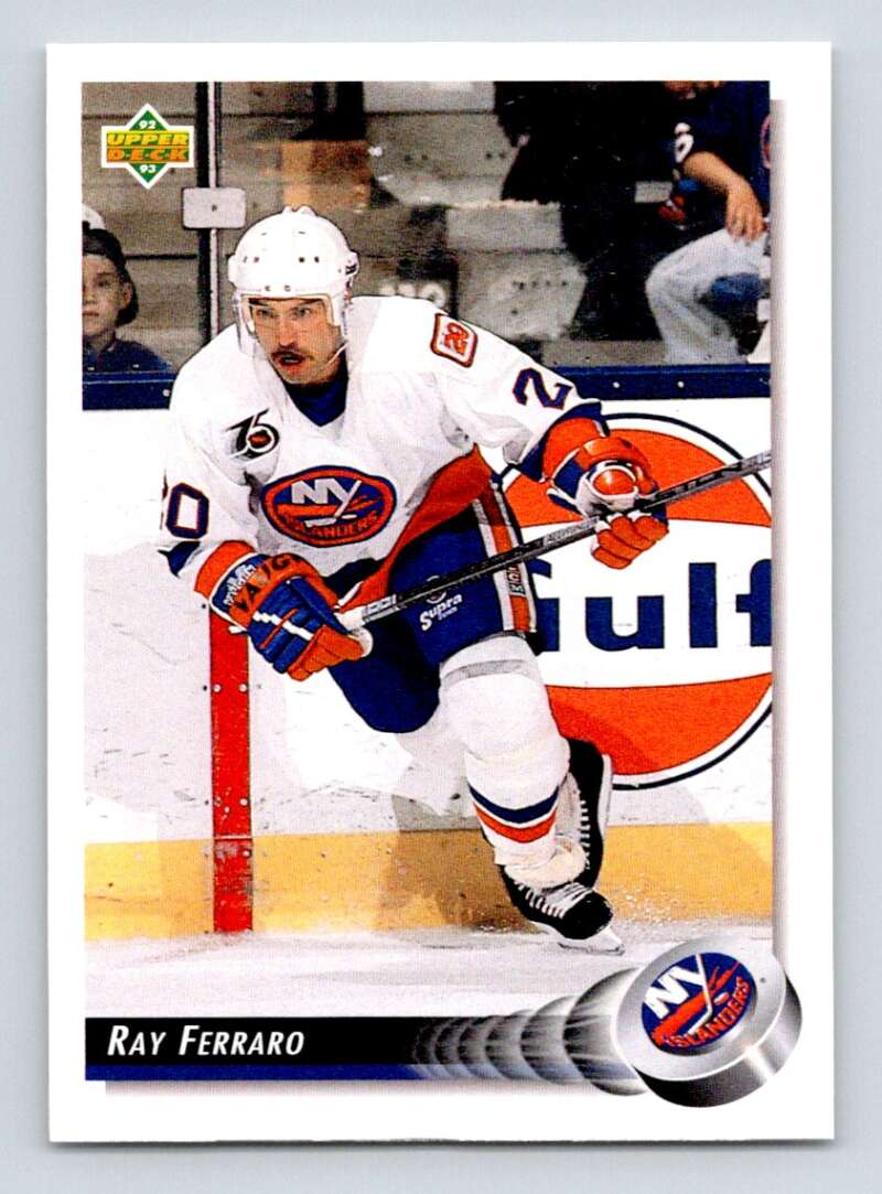 1992-93 Upper Deck Hockey #193 Ray Ferraro New York Islanders Image 1
