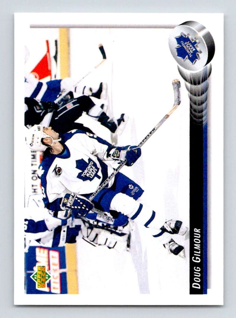 1992-93 Upper Deck Hockey #215 Doug Gilmour Toronto Maple Leafs Image 1