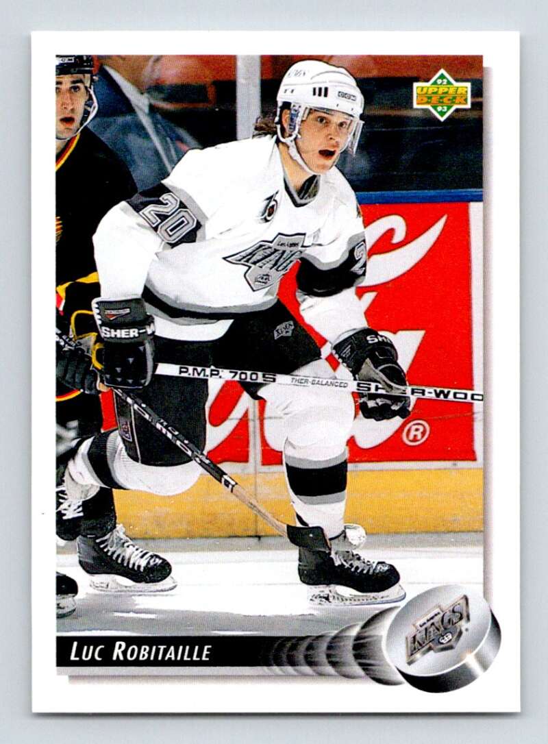 1992-93 Upper Deck Hockey #216 Luc Robitaille Los Angeles Kings Image 1