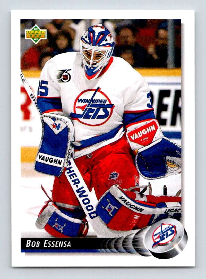 1992-93 Upper Deck Hockey #217 Bob Essensa Winnipeg Jets Image 1