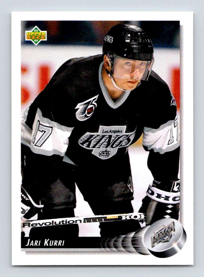 1992-93 Upper Deck Hockey #218 Jari Kurri Los Angeles Kings Image 1