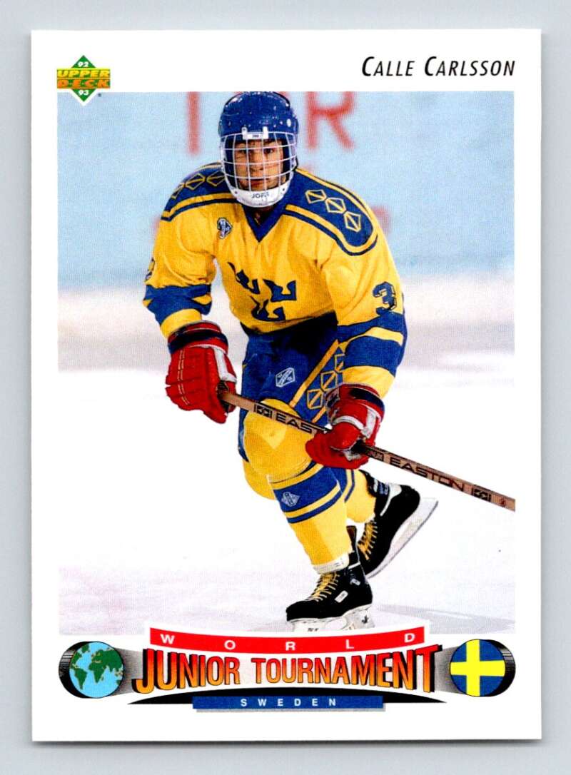 1992-93 Upper Deck Hockey #228 Calle Carlsson RC Rookie Image 1