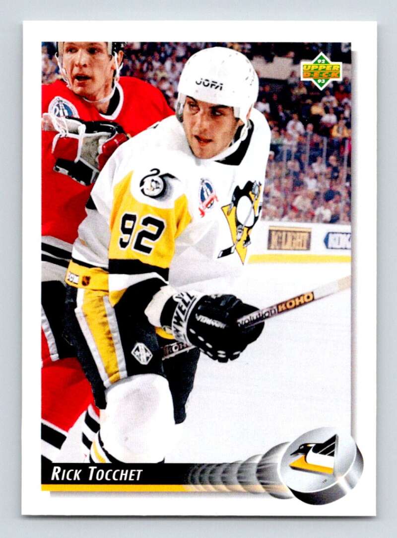 1992-93 Upper Deck Hockey #238 Rick Tocchet Pittsburgh Penguins Image 1