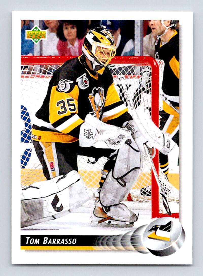 1992-93 Upper Deck Hockey #243 Tom Barrasso Pittsburgh Penguins Image 1