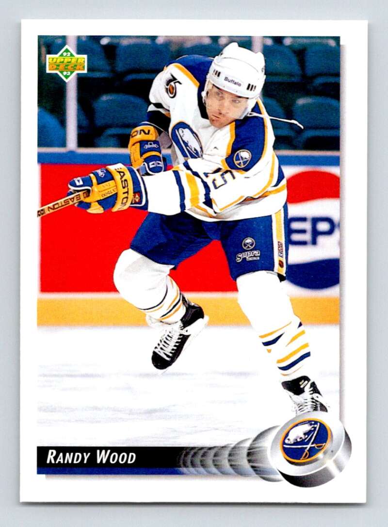 1992-93 Upper Deck Hockey #245 Randy Wood Buffalo Sabres Image 1