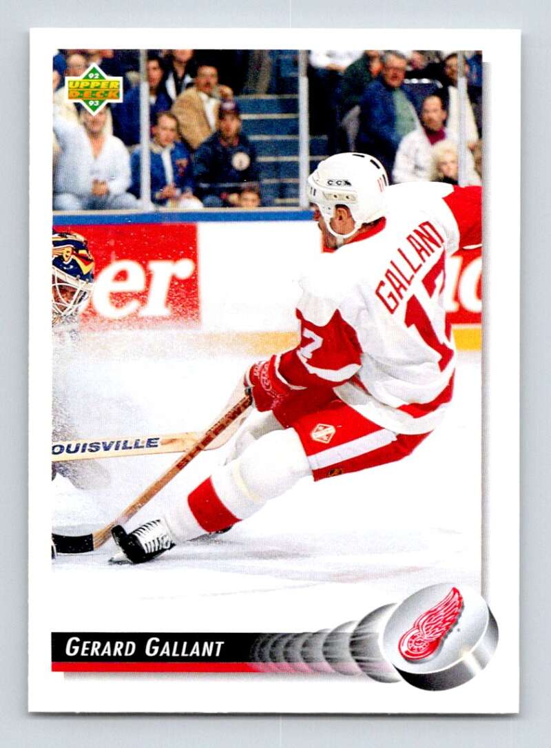 1992-93 Upper Deck Hockey #246 Gerard Gallant Detroit Red Wings Image 1