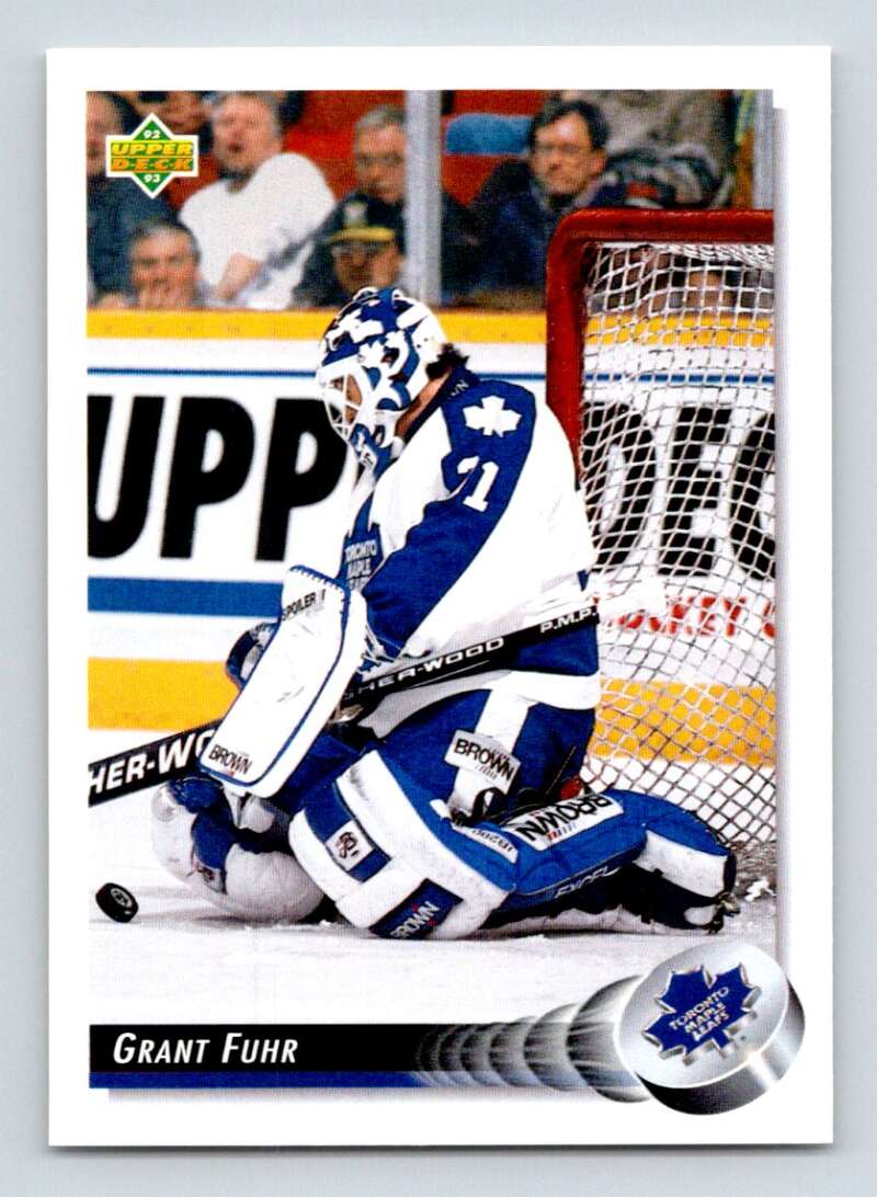 1992-93 Upper Deck Hockey #271 Grant Fuhr Toronto Maple Leafs Image 1