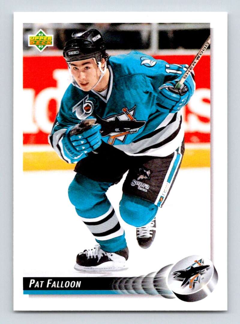 1992-93 Upper Deck Hockey #286 Pat Falloon San Jose Sharks Image 1
