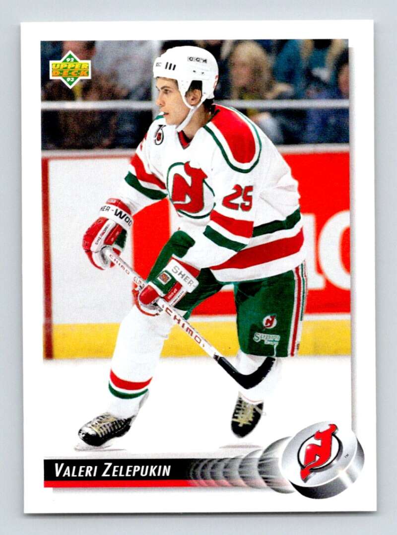 1992-93 Upper Deck Hockey #295 Valeri Zelepukin New Jersey Devils Image 1
