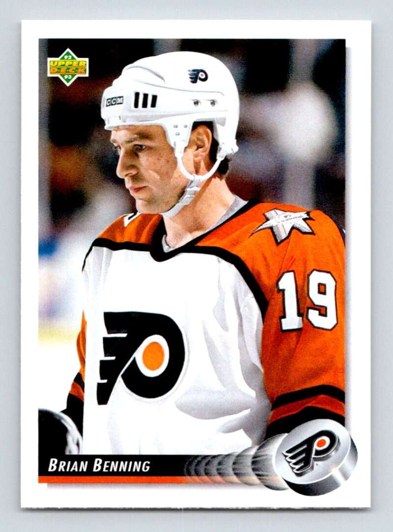 1992-93 Upper Deck Hockey #301 Brian Benning Philadelphia Flyers Image 1