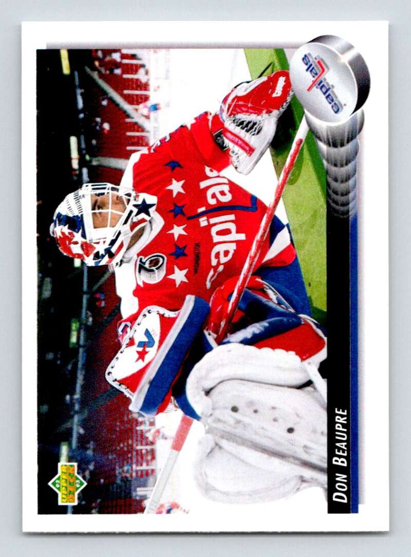 1992-93 Upper Deck Hockey #310 Don Beaupre Washington Capitals Image 1