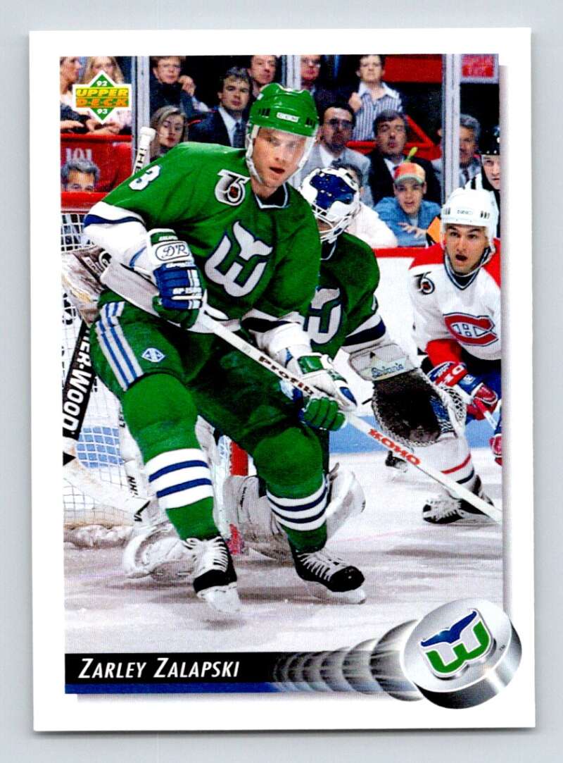 1992-93 Upper Deck Hockey #316 Zarley Zalapski Hartford Whalers Image 1