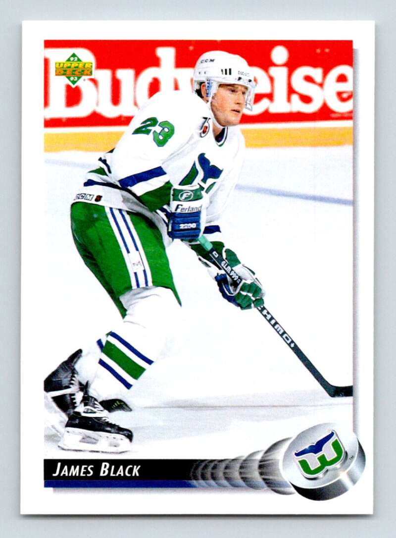 1992-93 Upper Deck Hockey #323 James Black Hartford Whalers Image 1