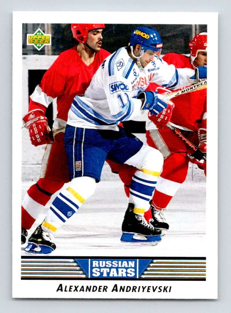 1992-93 Upper Deck Hockey #342 Alexander Andriyevski RS RC Rookie Image 1