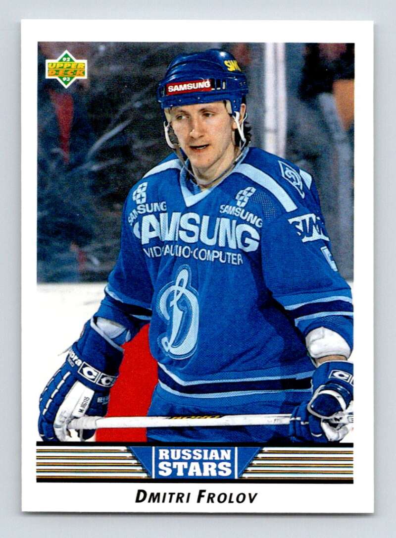 1992-93 Upper Deck Hockey #348 Dmitri Frolov RS Image 1