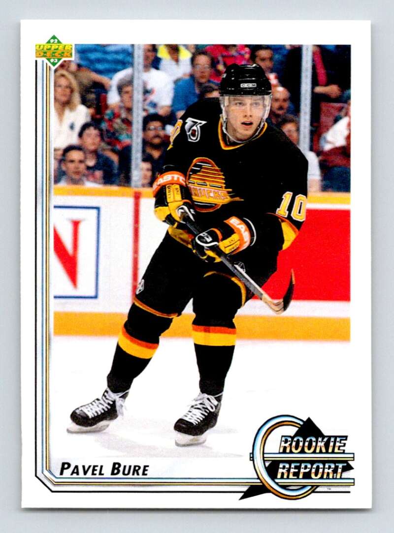 1992-93 Upper Deck Hockey #362 Pavel Bure RR Vancouver Canucks Image 1