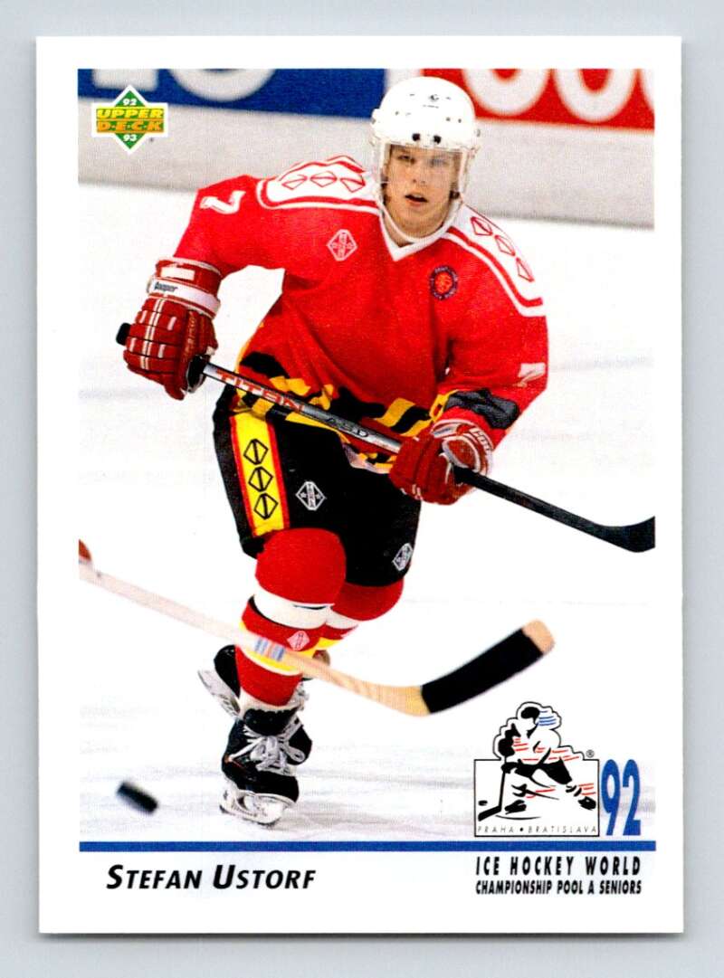 1992-93 Upper Deck Hockey #371 Stefan Ustorf RC Rookie Image 1