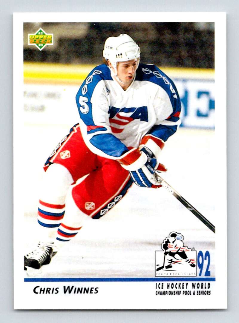 1992-93 Upper Deck Hockey #380 Chris Winnes Image 1