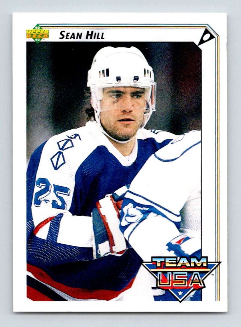 1992-93 Upper Deck Hockey #392 Sean Hill RC Rookie Montreal Canadiens Image 1