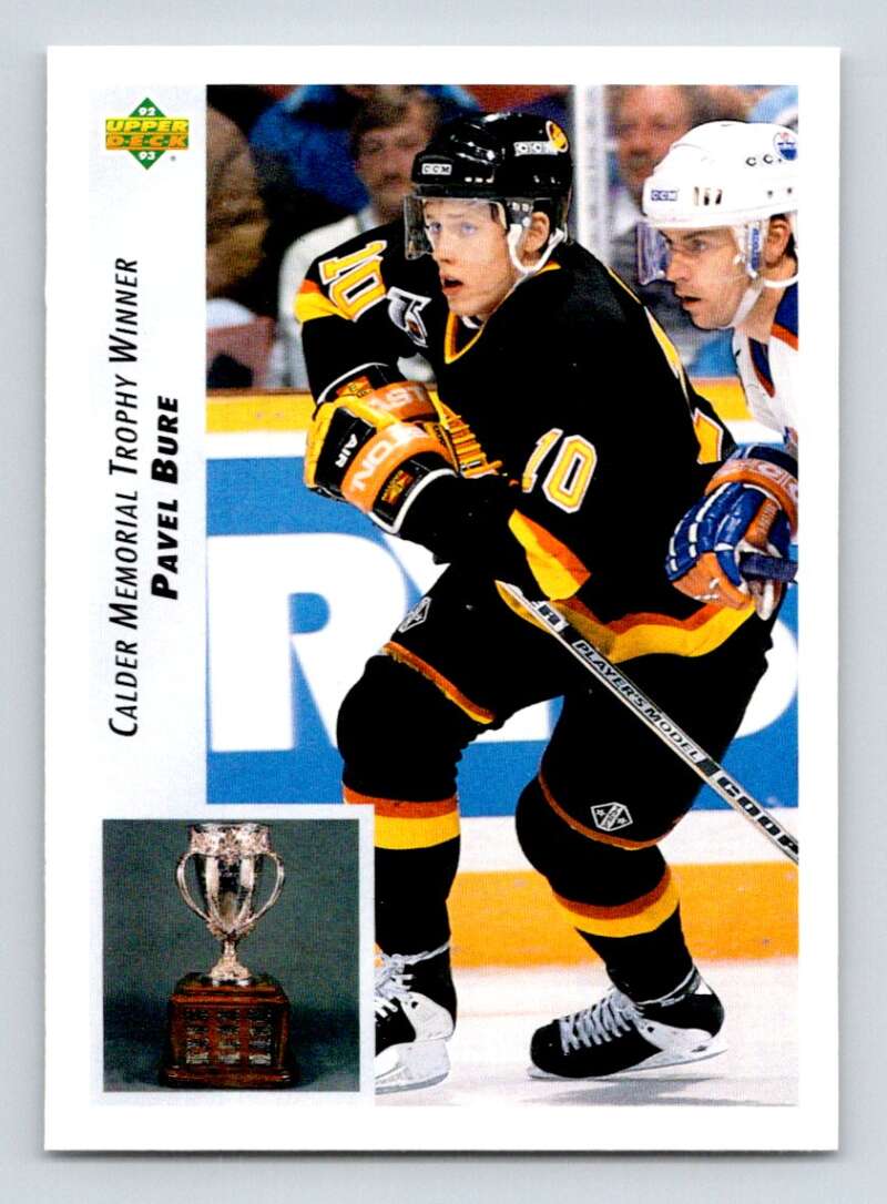 1992-93 Upper Deck Hockey #431 Pavel Bure Vancouver Canucks Image 1