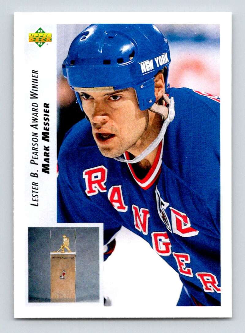 1992-93 Upper Deck Hockey #432 Mark Messier New York Rangers Image 1
