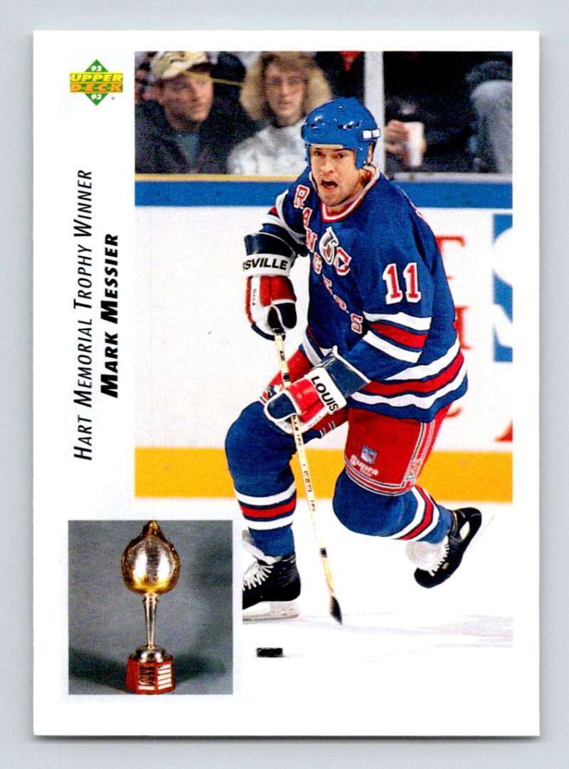1992-93 Upper Deck Hockey #437 Mark Messier New York Rangers Image 1
