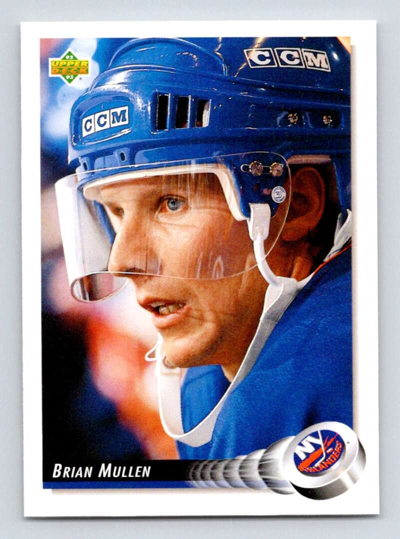1992-93 Upper Deck Hockey #468 Brian Mullen New York Islanders Image 1