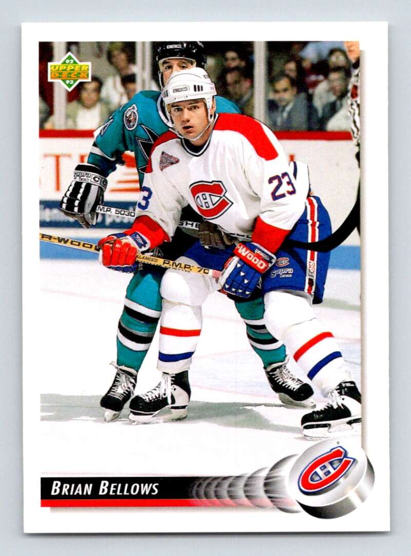 1992-93 Upper Deck Hockey #471 Brian Bellows Montreal Canadiens Image 1