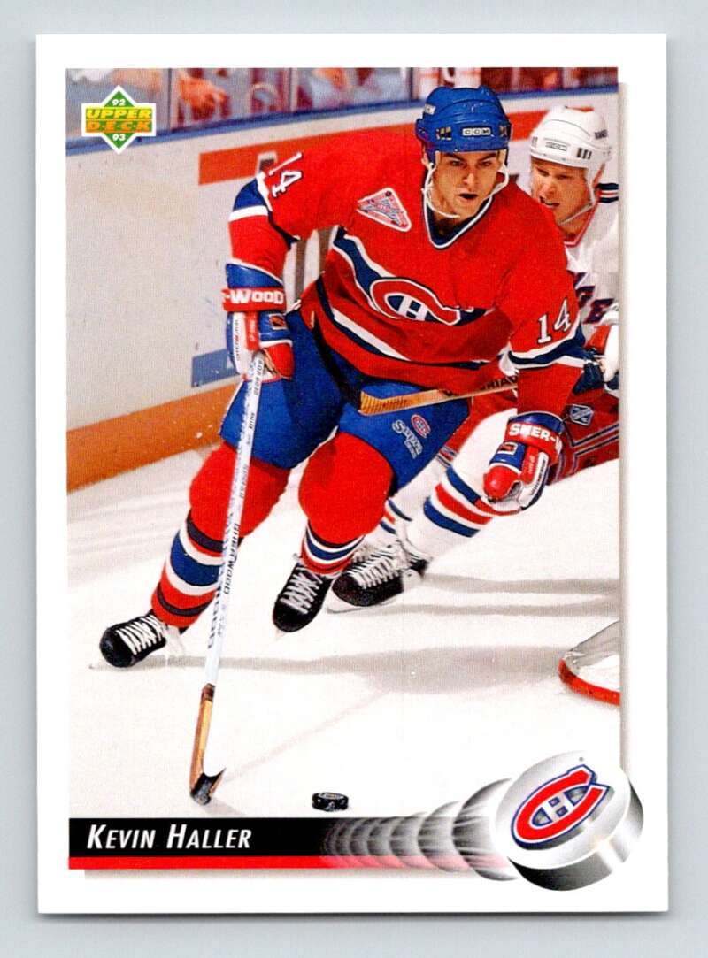 1992-93 Upper Deck Hockey #479 Kevin Haller Montreal Canadiens Image 1