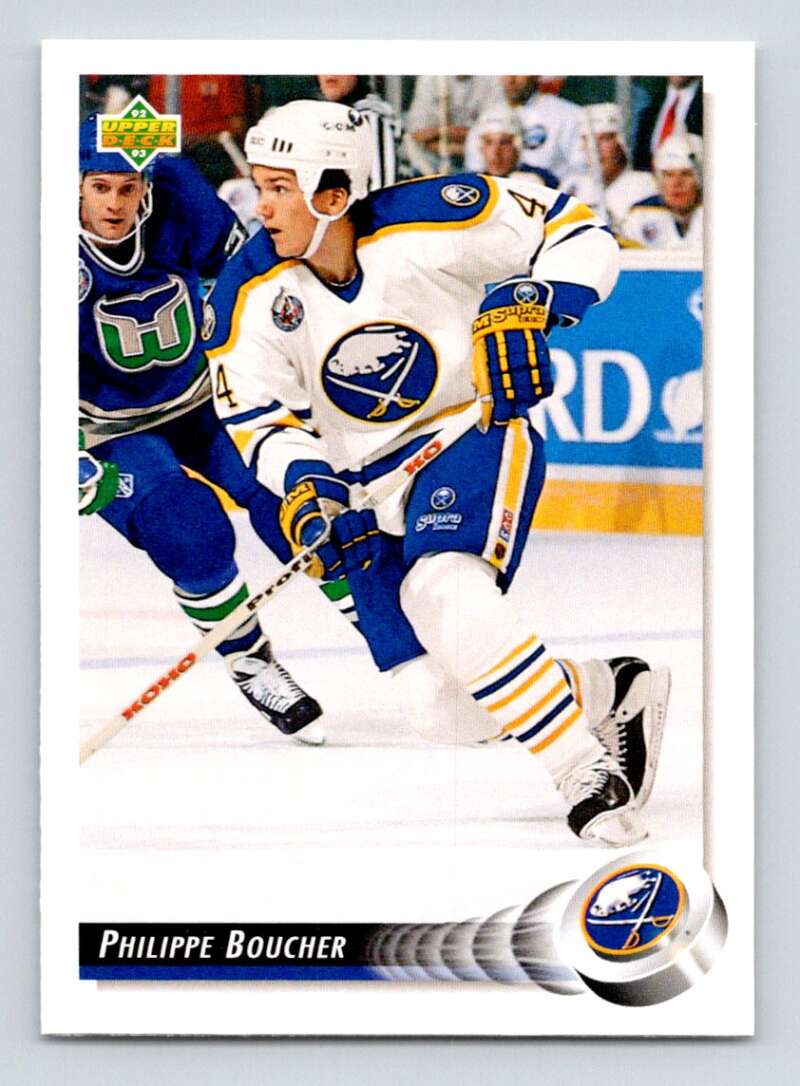 1992-93 Upper Deck Hockey #484 Philippe Boucher Buffalo Sabres Image 1