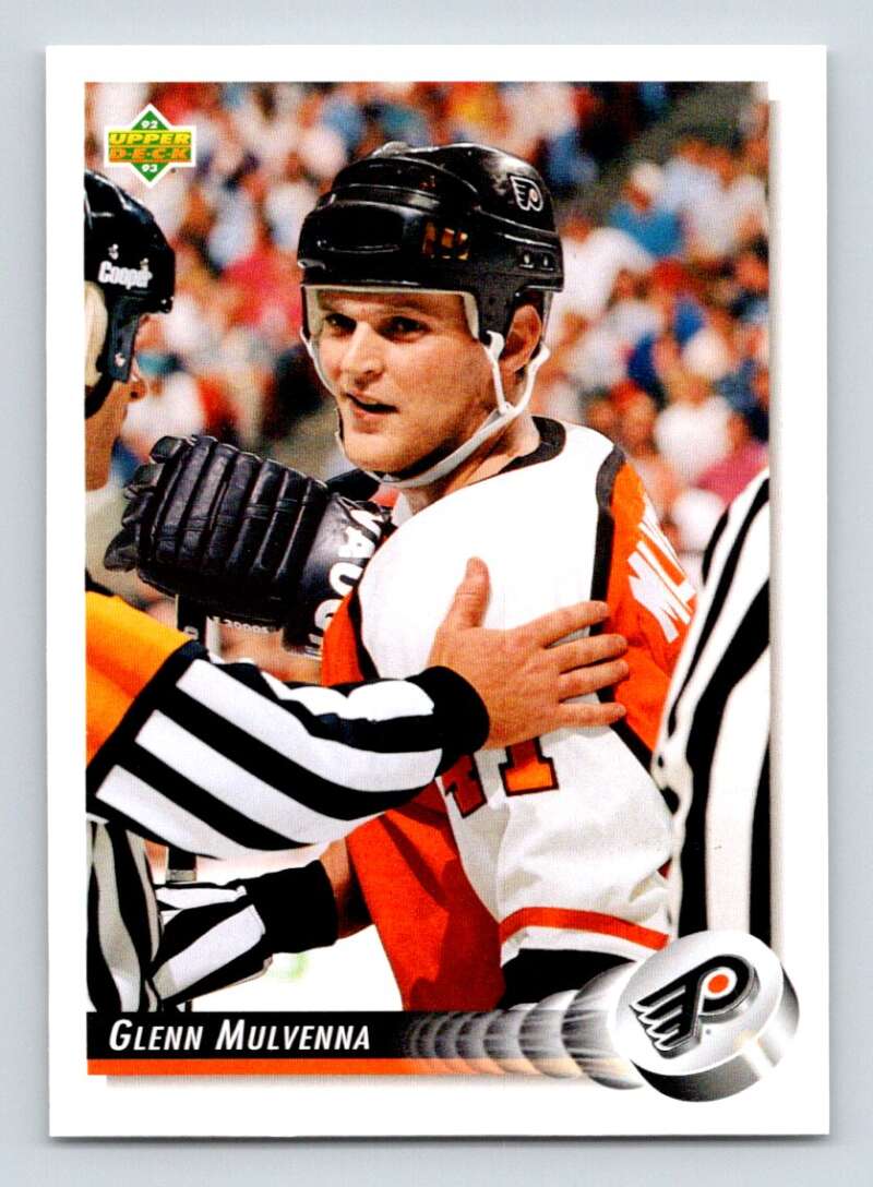 1992-93 Upper Deck Hockey #490 Glenn Mulvenna RC Rookie Image 1