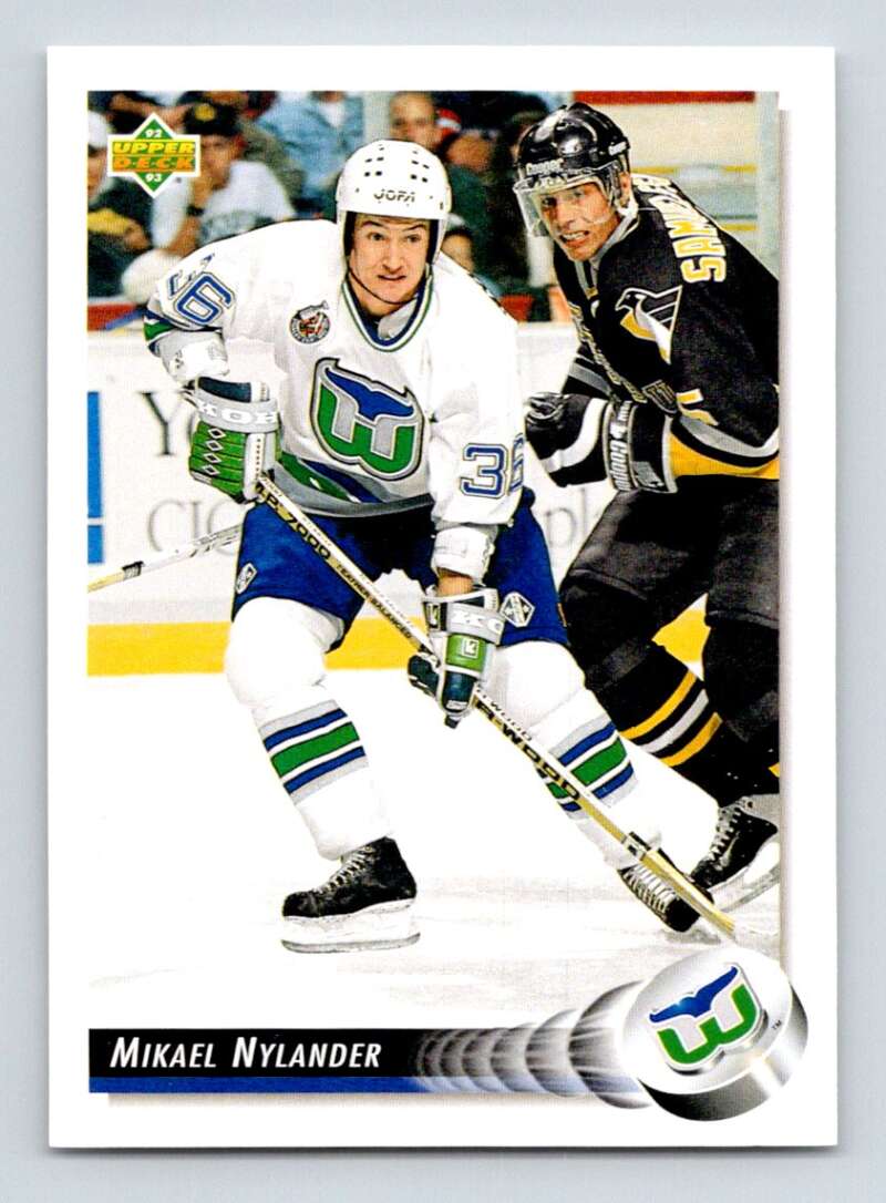 1992-93 Upper Deck Hockey #520 Michael Nylander Hartford Whalers Image 1