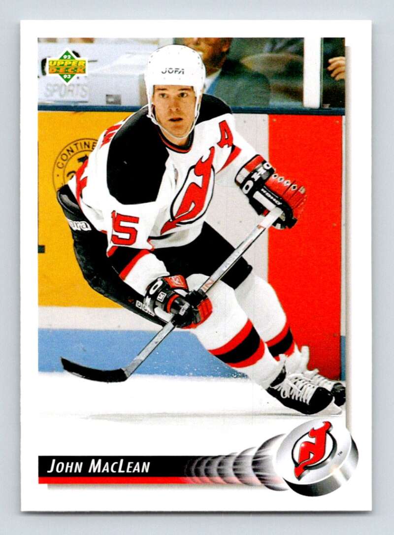1992-93 Upper Deck Hockey #521 John MacLean New Jersey Devils Image 1