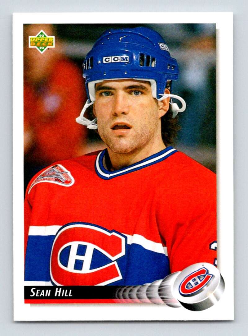 1992-93 Upper Deck Hockey #523 Sean Hill Montreal Canadiens Image 1
