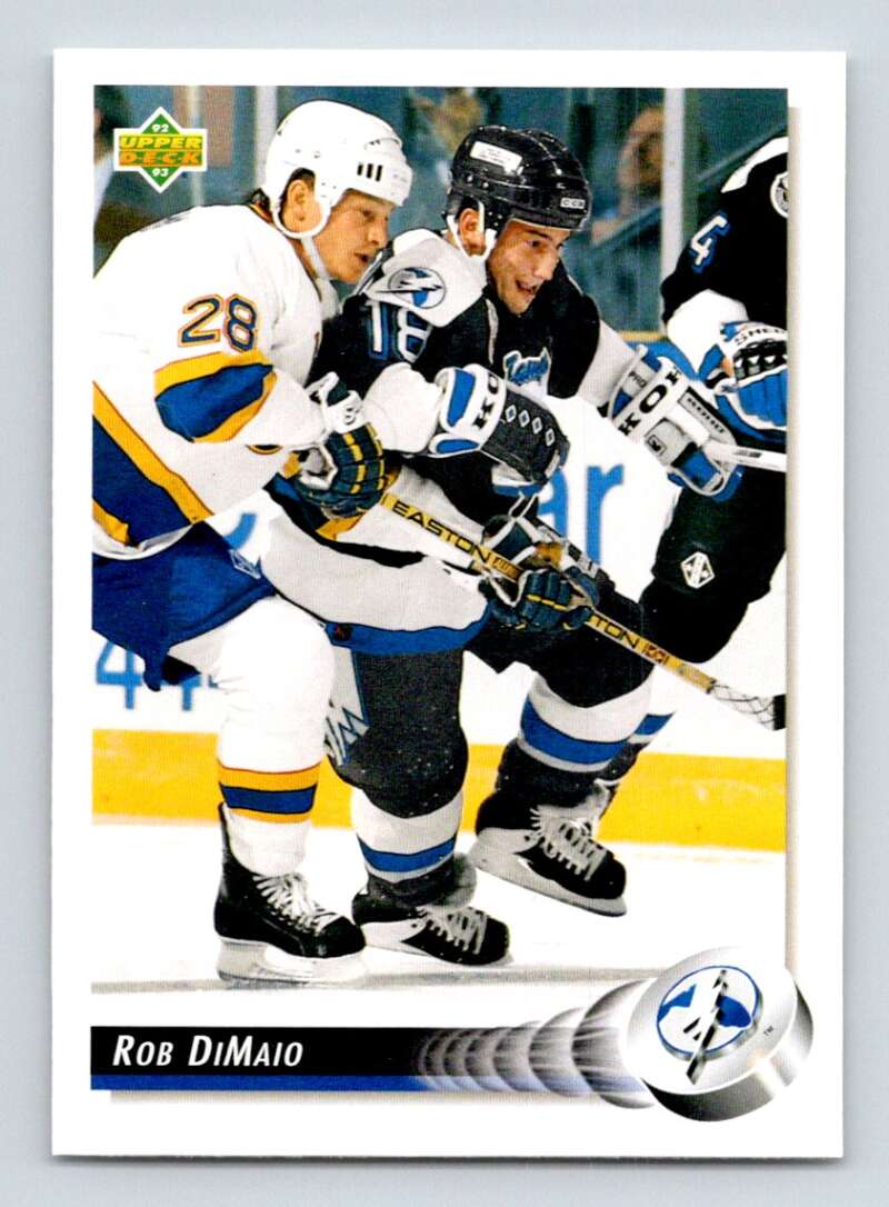 1992-93 Upper Deck Hockey #529 Rob DiMaio Tampa Bay Lightning Image 1