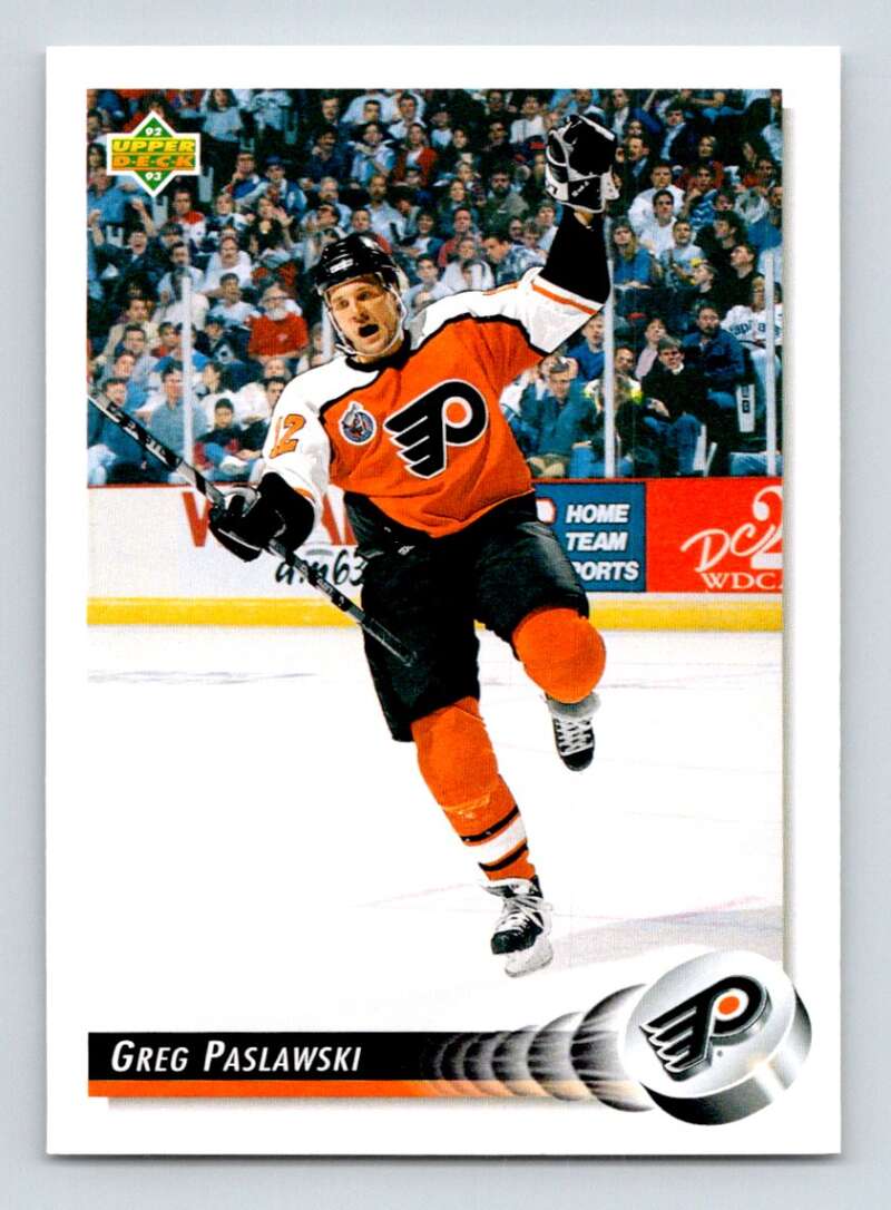 1992-93 Upper Deck Hockey #531 Greg Paslawski Philadelphia Flyers Image 1