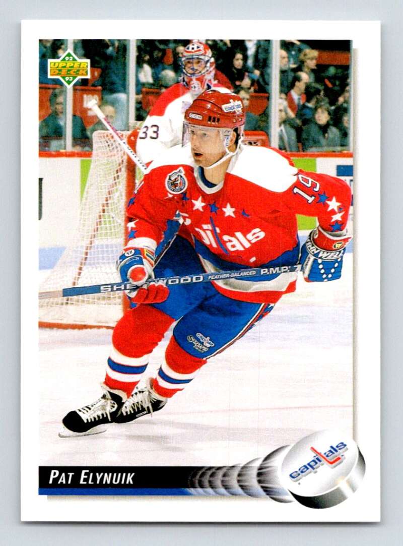 1992-93 Upper Deck Hockey #537 Pat Elynuik Washington Capitals Image 1